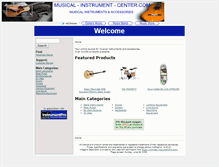 Tablet Screenshot of musical-instrument-center.com